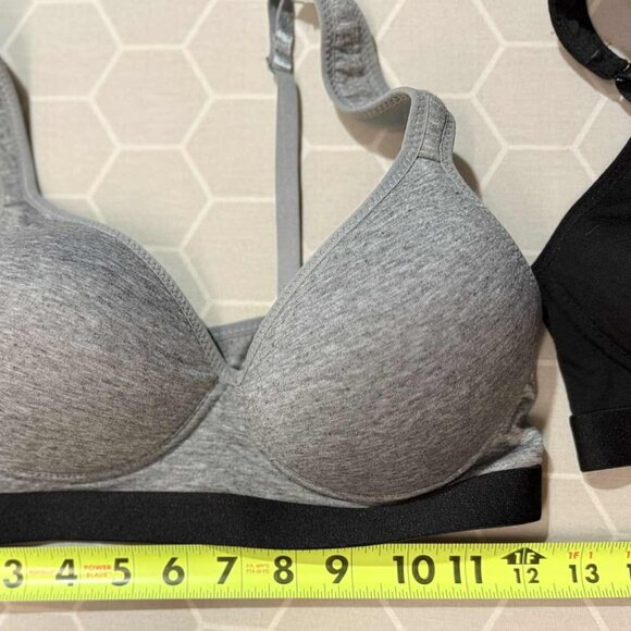 TWO NWOT Zone Pro Sports Bras - Grey and Black, SIZE LARGE - Picture 7 of 10